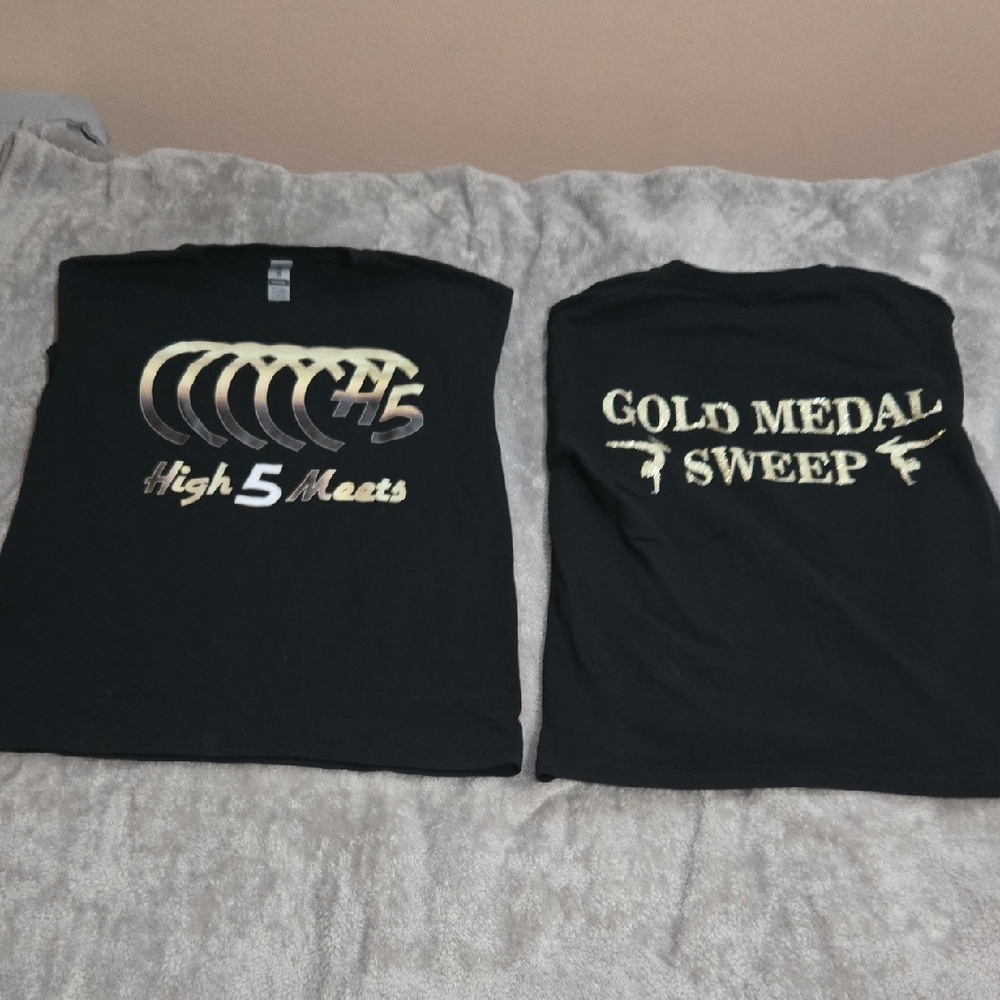 Gold Medal Sweep Kids T-Shirt - Black
